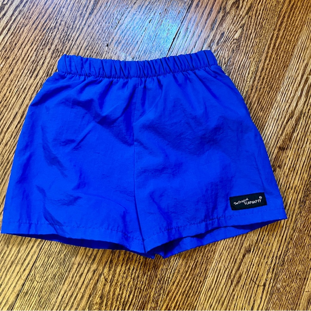 Vintage 80s/90s Flap Happy Toddler Swim Trunks sm 15-20 6-9 months